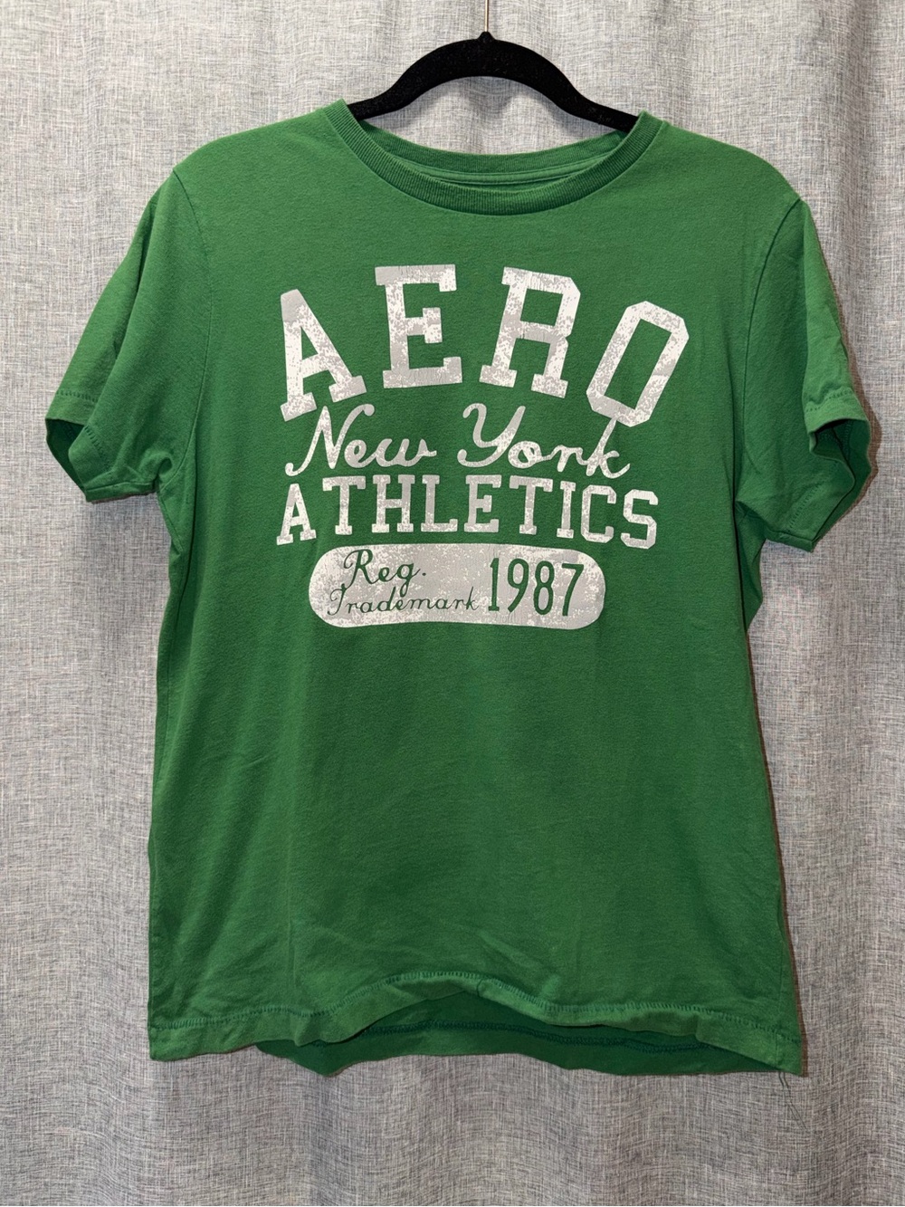 Aeropostale Vintage Green 'AERO New York Athletics' Short Sleeve Tee Medium